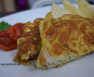 Bread omelette recipe| How to make bread omelette