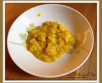 Curry de calabaza y pescado