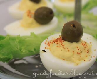 Recipe: Devilled eggs & Cheesy Creamy Boiled Eggs with Dill