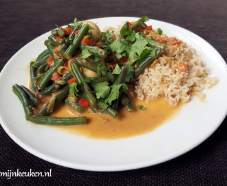 Vegetarische stoof met Thaise smaken