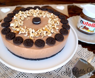 Tarta de Queso de Nutella con Oreo (Cheesecake Sin horno, Sin gelatina y muy fÃ¡cil)