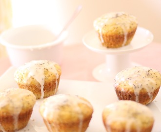 Muffins de limão com ricotta, azeite e sementes de chia