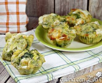 Muffins salati broccoli e scamorza