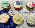 Cupcakes Vintage (Cupcakes de Brownie y Chocolate Blanco)