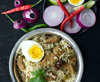 Mutton Biryani Recipe South Indian Style | Cooker Mutton Biryani | Mutton Biryani Recipe Andhra Style | Quick Easy Mutton Biryani Recipe