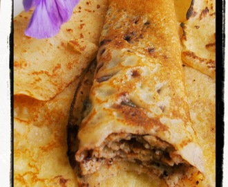 Razowe naleśniki orkiszowe - Spelt Flour Pancakes - Crépes di farina integrale di farro spelta