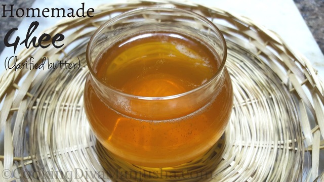 How I made homemade ghee /Clarified butter with homemade butter and WHY ?