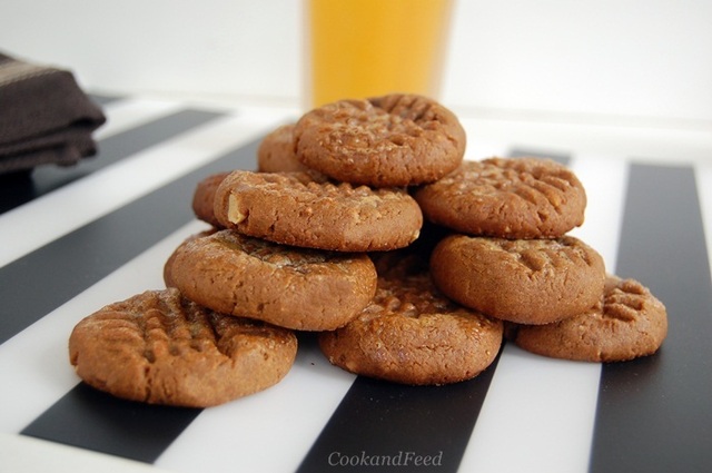 Μπισκότα με φυστικοβούτυρο/Gluten-Free Peanut Butter Cookies