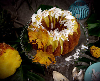 PainKiller Bundt Cake, The Best Tropical, "Boozy", Pineapple Cake #BundtBakers