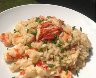 Almost Wordless Wednesday: Lobster Risotto