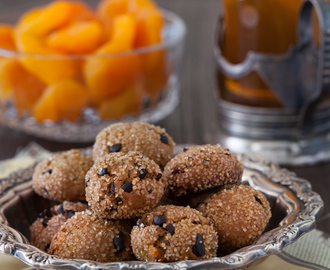 Apricot-Ginger Bites with Cocoa Nibs