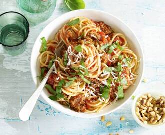 Spaghetti bolognese met regato kaas - Recept - Allerhande