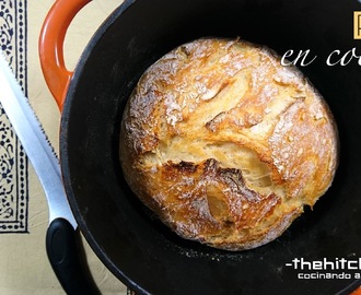 PAN EN COCOTTE (Receta sin amasar de pan casero)