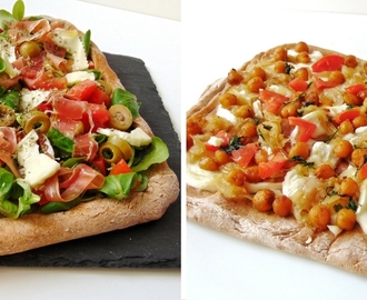 Pizza con harina de espelta integral + 2 ideas para pizzas originales