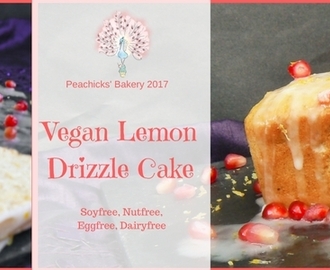 Vegan Lemon Drizzle Cake (Dairyfree, Eggfree)