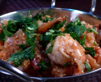 Quick South Indian Shrimp Dish