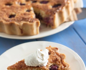 Cherry and Coconut Bakewell Tart