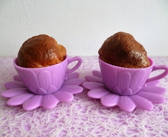 muffins hyperprotéinés vanille tiramisu au chia et psyllium (diététiques, végétariens, sans beurre ni sucre et riches en fibres)