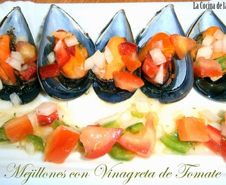 Mejillones con Vinagreta de Tomate.