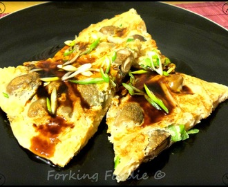 Egg Fu Yung (Chinese-Indonesian Omelette) with a Sesame-Ginger Sauce