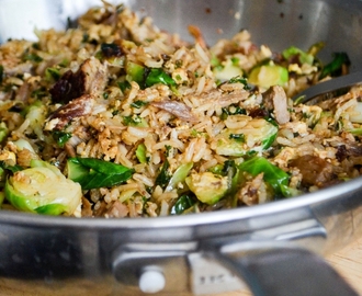 Duck and Brussels Sprout Fried Rice