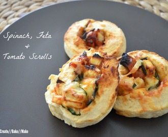 Spinach, Feta and Tomato Scrolls – Fabulous Foodie Fridays #20