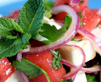 Feta Watermelon Salad is a Summer Starter
