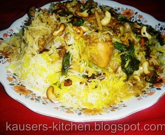 ~Hyderabadi chicken biryani~