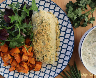 Gluten Free Herb-Crusted Cod with Homemade Tartar Sauce