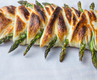 Asparagus Ham and Swiss Danish Braid #SundaySupper