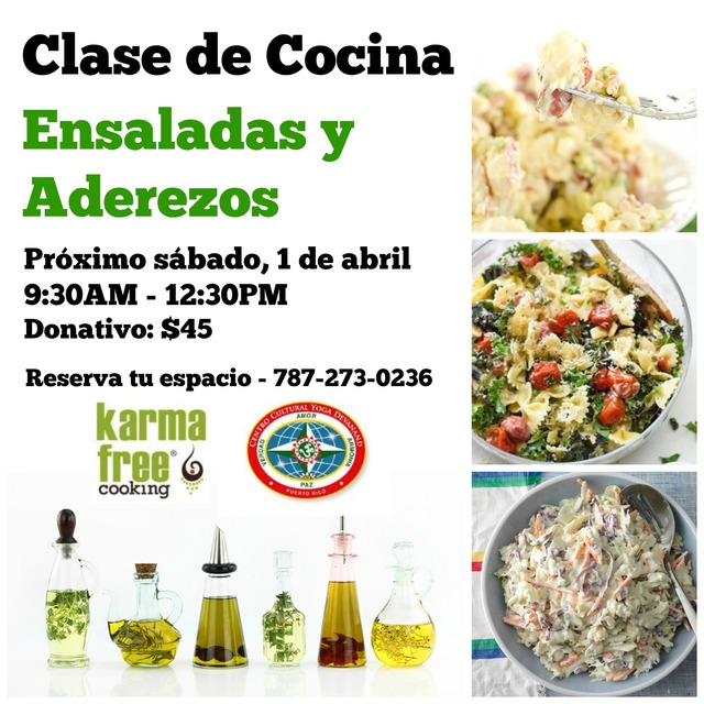 KarmaFree Cooking Class – Salads and Dressings