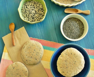 Pan árabe integral con semillas