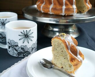 Lady Grey Bundt Cake with Rosewater Icing