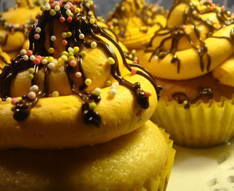 Cupcakes de plátano ( Reto de la magdalena: semana 5).