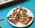 6-Ingredient Salted Caramel Bars with Almond-Maple Crust