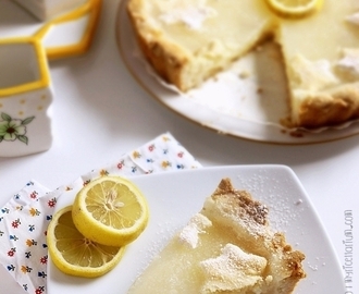 Crostata con crema di limone all'acqua