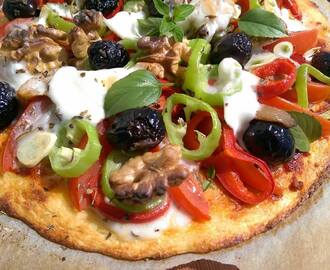 Glutenfri pizza – Vegetarisk LCHF