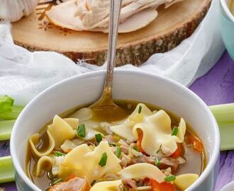 Turkey Noodle Soup (Using Leftover Turkey)