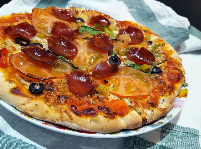 Pizza ibérica masa casera definitiva