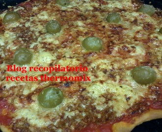 Pizza italiana con atún thermomix