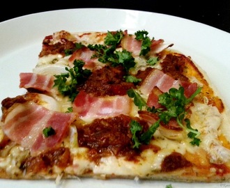 Min bästa pizzadeg/Pizza Disco med Bacon - Recept