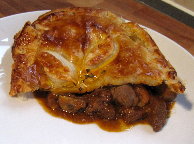 Steak and Kidney Pie with Black Sheep Ale