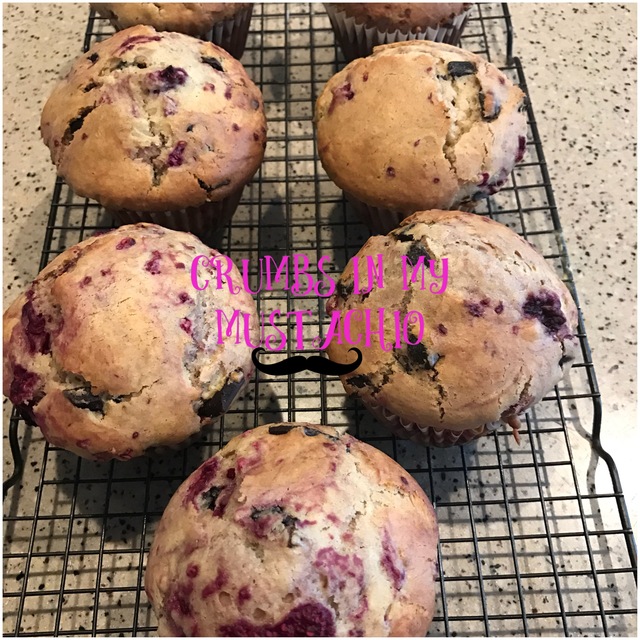 Raspberry Chocolate Chunk Muffin