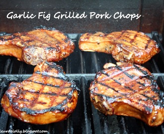 Garlic Fig Grilled Pork Chops