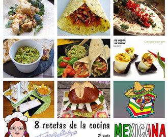 8 nuevas recetas de cocina mexicana, 2ª parte del recopilario
