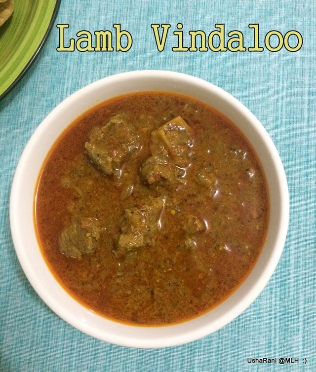 Mutton Vindaloo | Lamb Vindaloo | Goan Vindaloo Curry | Goan Cuisine | Goan Mutton Recipes