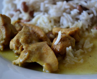 Caribbean Chicken Curry with Rice and Peas