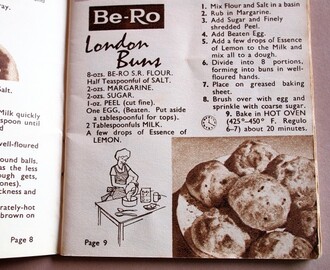 Sepia Saturday on Sunday! London “Bath” Buns for Best of British and Seventy Years of Be-Ro Baking