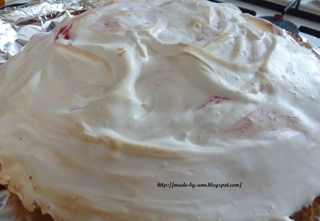 Baked Alaska with Raspberry Coulis