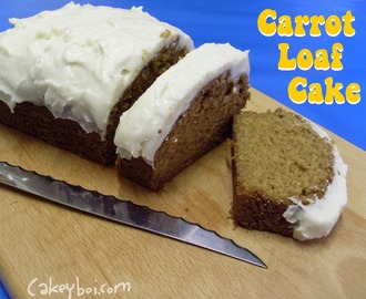 Carrot Loaf Cake for Mum's Birthday